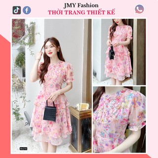 MV210 Váy hồng tơ dự tiệc [DVC&ACC] váy đầm hoa tiểu thư, nữ tính