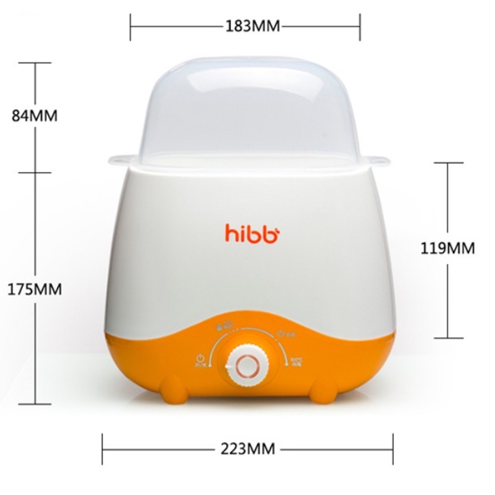 Máy hâm sữa và tiệt trùng bình sữa HIBB đa năng:Tiệt trùng bình sữa, hâm sữa, hâm thức ăn, luộc trứng