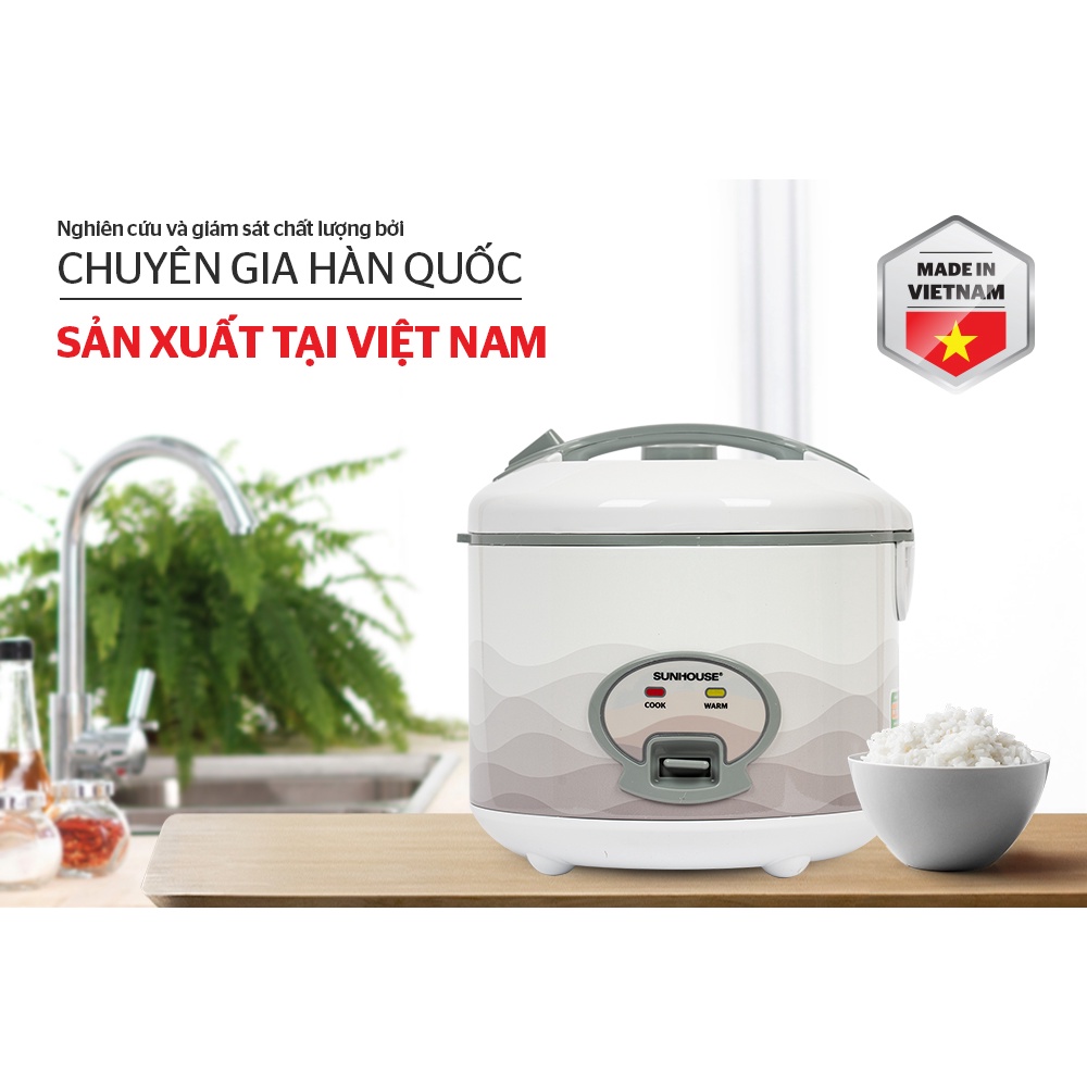 Nồi cơm điện 1.8 lít Chính Hãng Sunhouse SHD8602