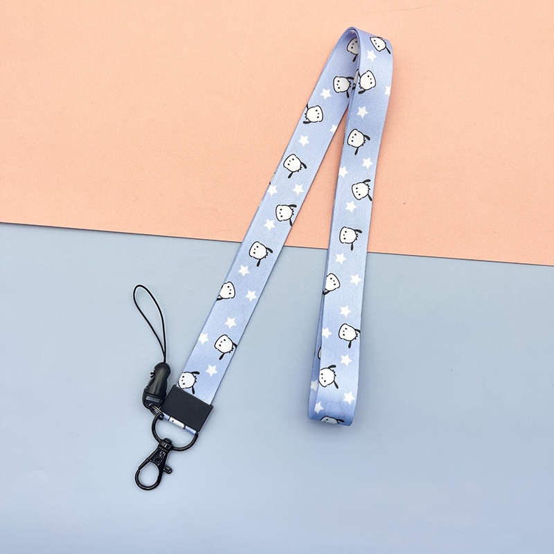 Dây đeo thẻ dọc dành cho học sinh, sinh viên, nhân viên họa tiết Chú Chó Pochacco dễ thương