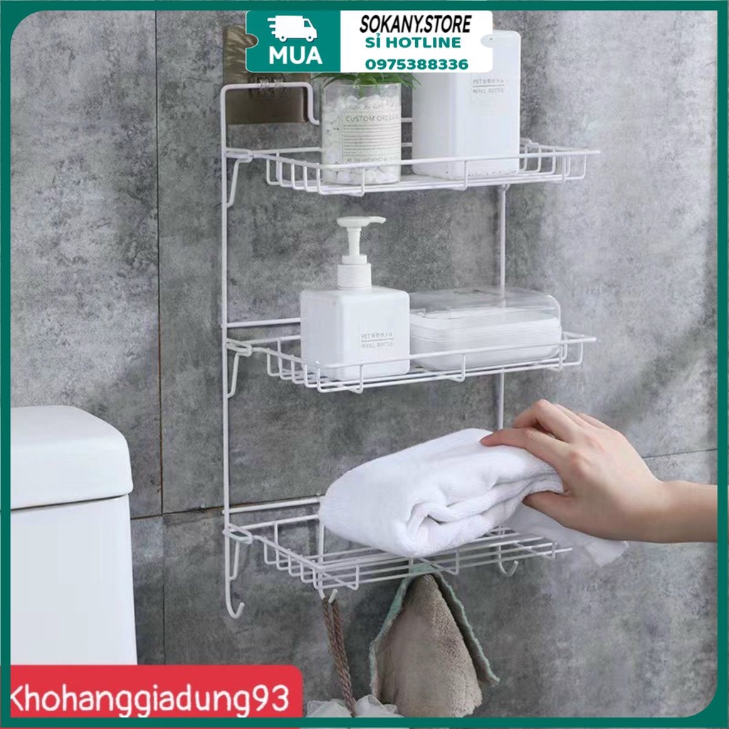 Kệ để đồ dùng Thiết Kế Độc Đáo Tiện Dụng Cho nhà tắm, nhà vệ sinh, nhà bếp 🍒SOKANY.STORE🍒 Kệ dán tường đa năng, tiện dụn