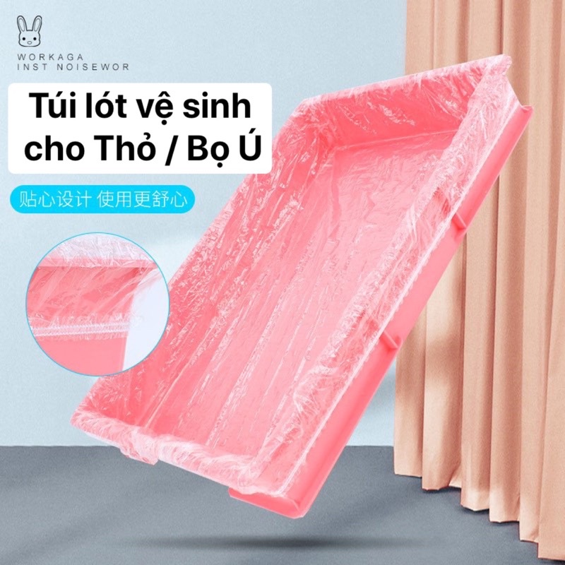 Túi Bóng lót khay vệ sinh cho Thỏ / Bọ Ú / Chuột Lang ...