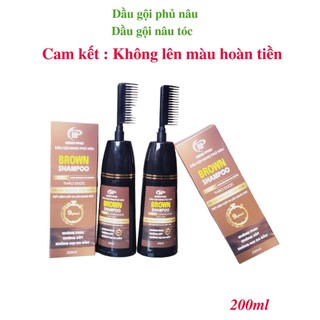 Dầu gội phủ nâu thảo dược Black shampoo Minh Phú -200ml