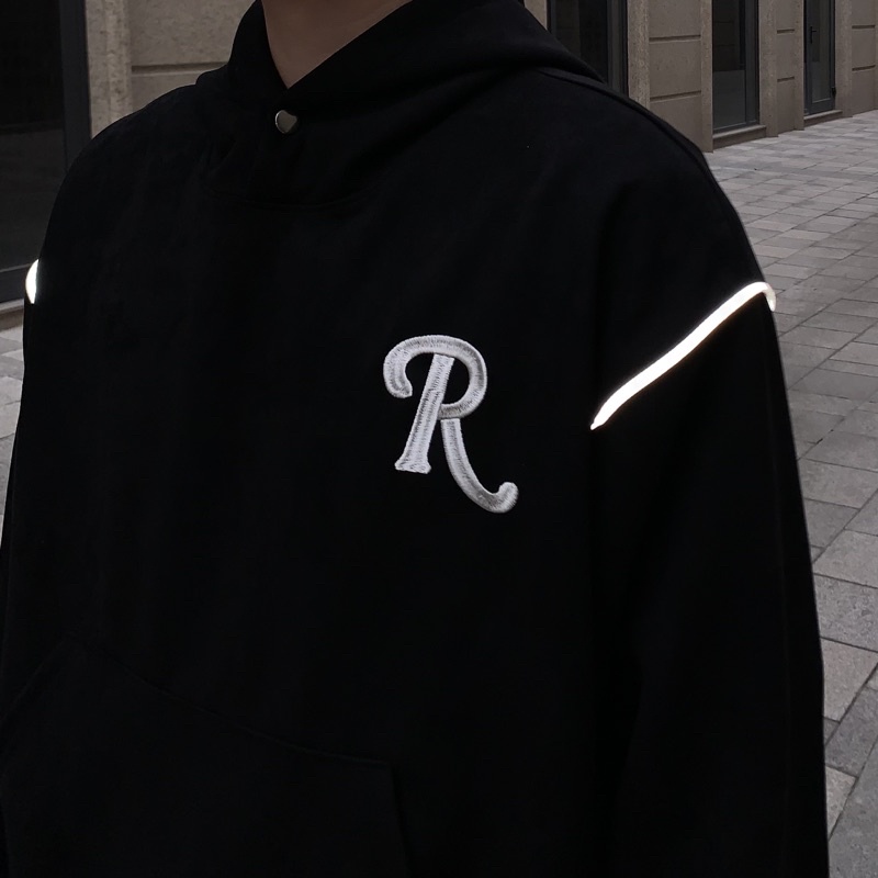 REUNION Boxy Hoodie - Áo Hoodie Boxy REUNION Da Lộn Chữ Thêu version 3.0