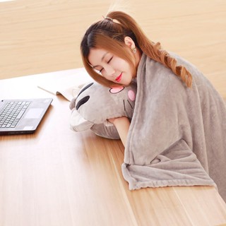 Chăn mền lẻ đắp văn phòng, ANVIHOME ngủ trưa cho bé, chăn đắp trên xe ô tô, chăn spa siêu tiện lợi