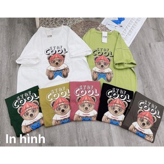 Áo phông Stay Cool chất cotton khô 3158 form rộng túi zip