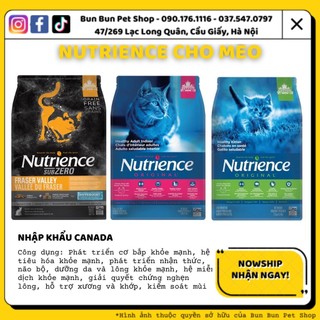 Gói 500gr nguyên seal Nutrience cho mèo Subzero Fraser Valley/Original Adult Indoor/Original Kitten