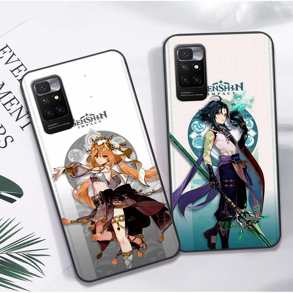 Ốp Xiaomi Redmi 10C / Redmi 10A / Redmi 10 bộ hình Anime hoạt hình GenShin cute, dễ thương