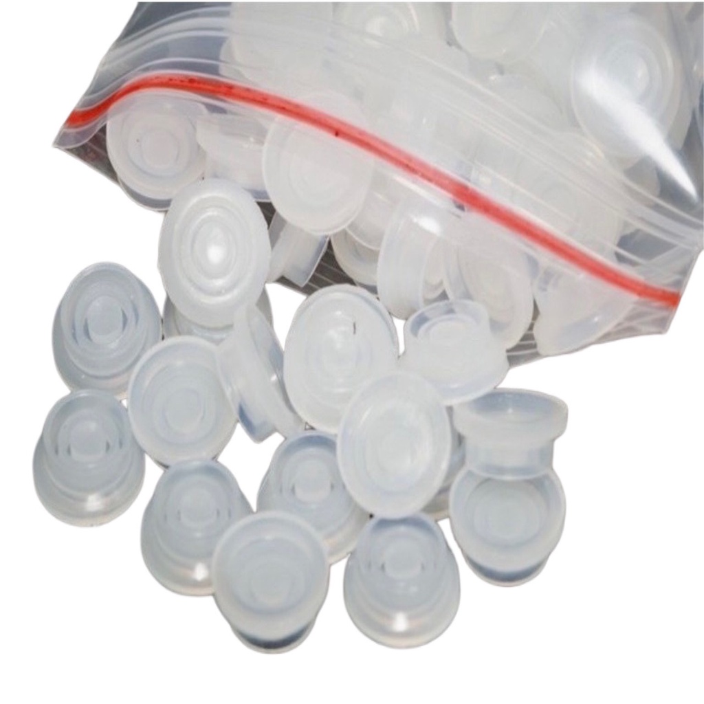 Nút trơn đựng keo nối mi với túi 25-50-100 nút