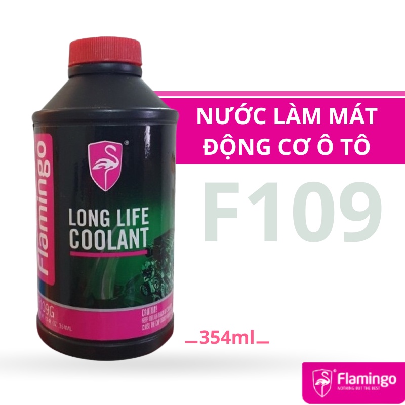 Nước làm mát động cơ ô tô màu xanh Flamingo F109G, lon xanh - Hãng Phân Phối Chính Thức