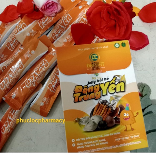 Jelly Đông Trùng Yến, Thạch ăn ngon cho bé, giúp bé ăn ngon, tăng hấp thu, tăng cân cho bé