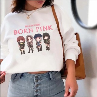 Áo nỉ dài tay sweater B.pink Born pink chibi cute