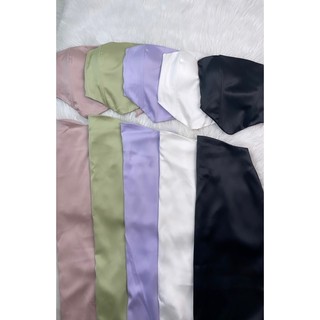 Set Lụa Khoét Eo Cực Chất Lưng Đan Dây Chất Lụa Satin Dày Dặn Co Giãn Cao Cấp