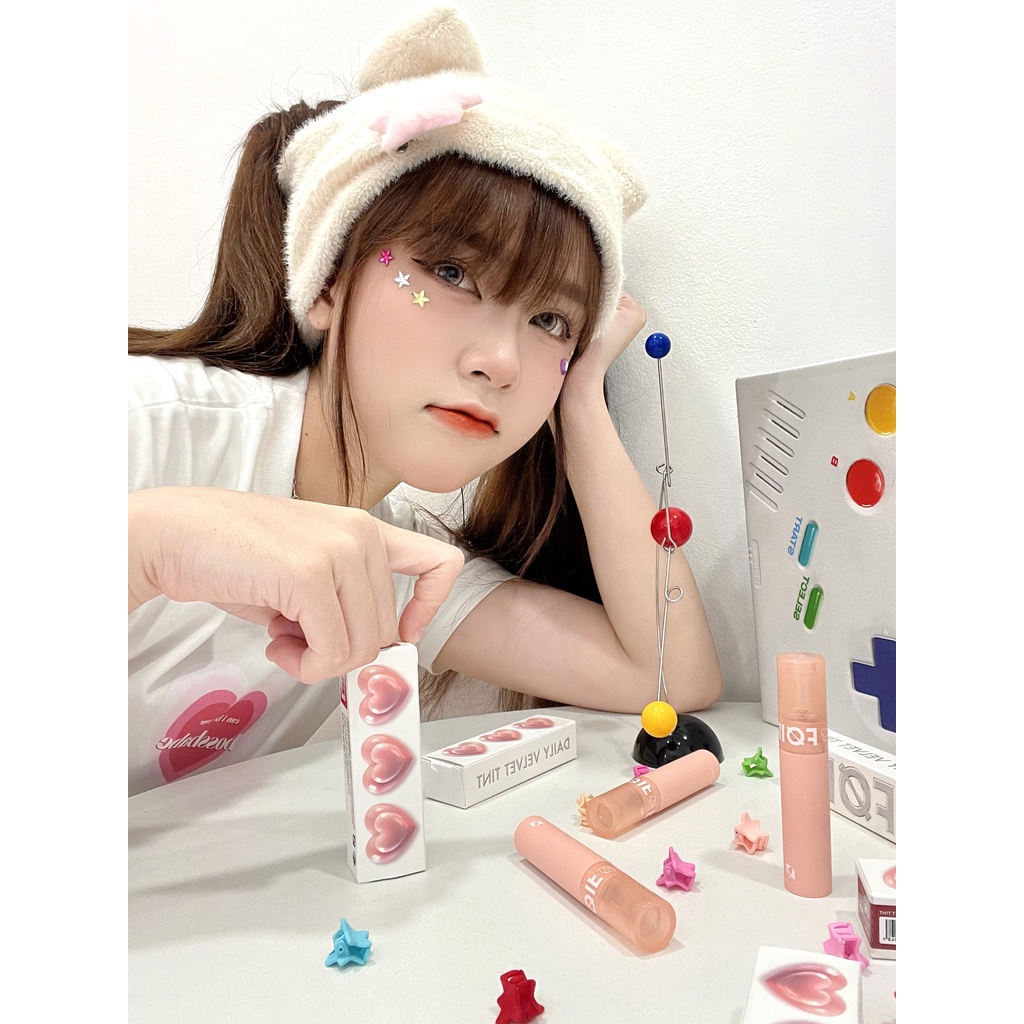 [FOIF by MERZY] Son Kem Lì Thuần Chay, Mịn Mượt Lâu Trôi Hàn Quốc Foif Daily Velvet Tint 3g