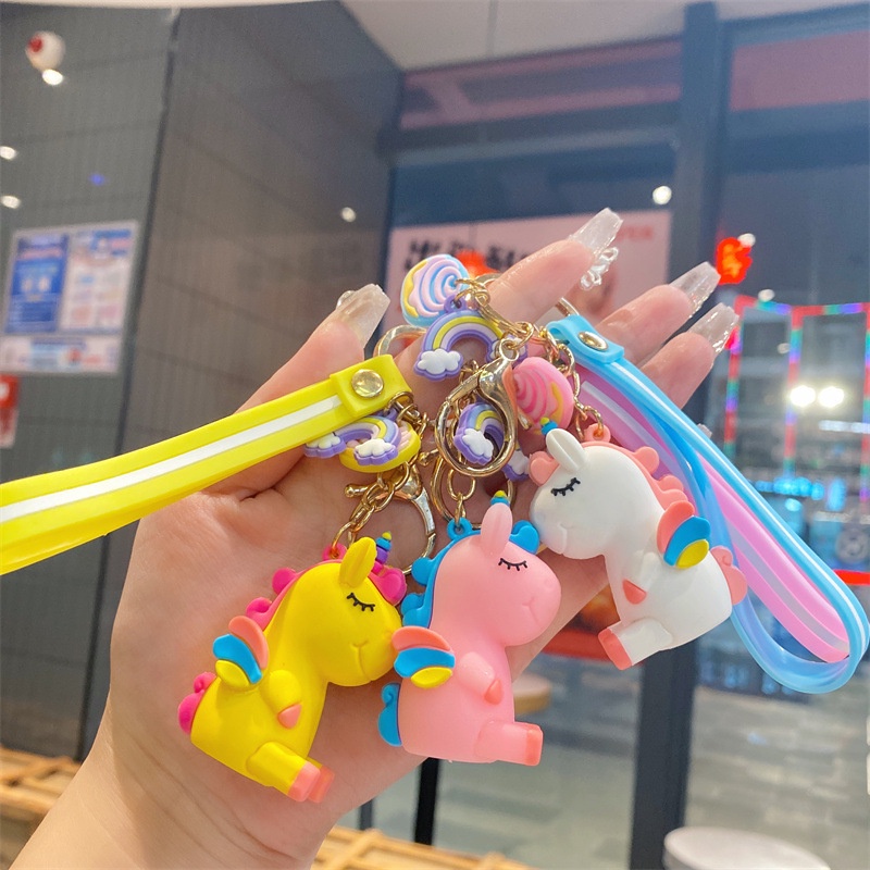 Móc khóa kỳ lân unicorn cao cấp đẹp cute hình thú dễ thương phụ kiện túi xách MK1 - Ladykiller