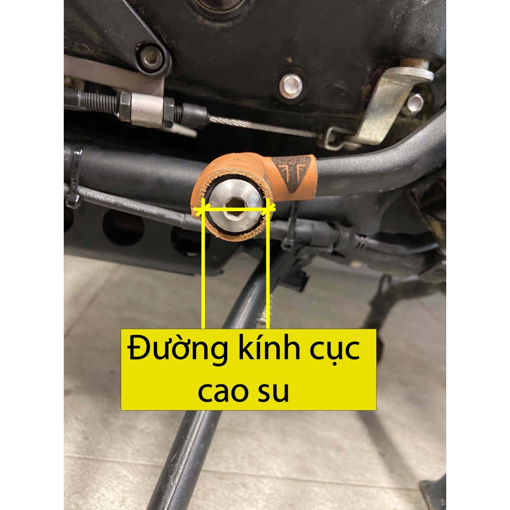 Bọc cần số xe moto da bò thật