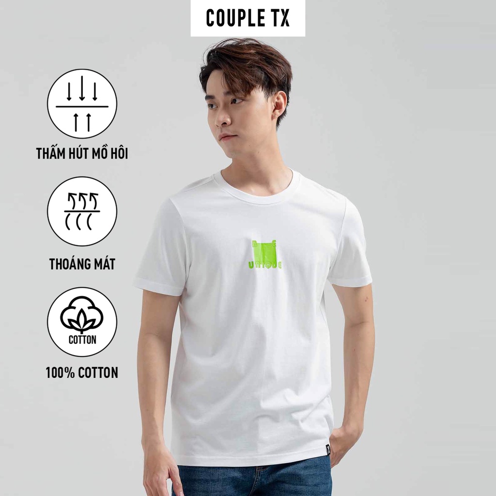 Áo thun nam Couple TX slim fit in typo Be Unique MTS 1192