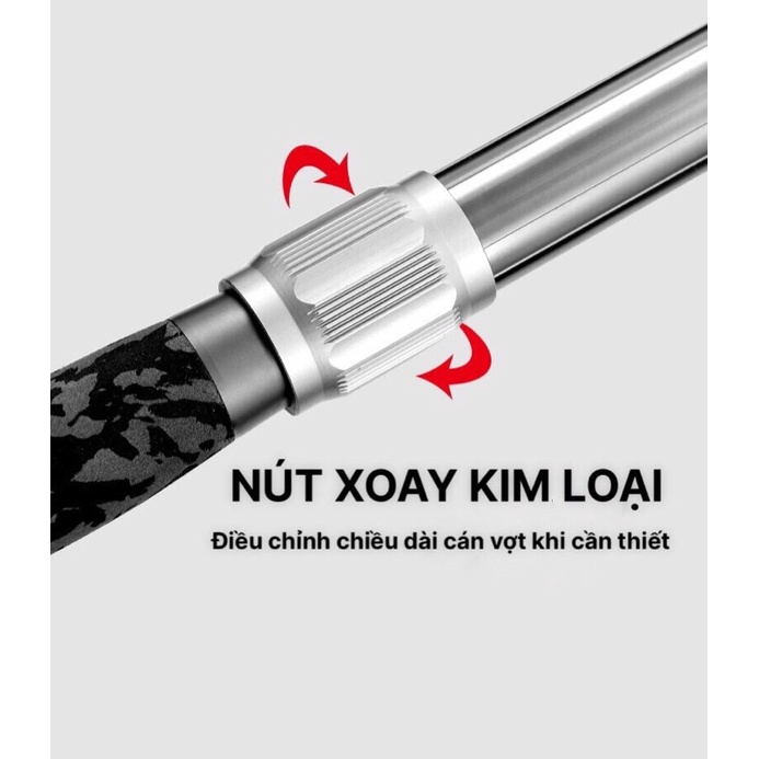 Bộ vợt săn hàng thu gọn 115cm tối đa 2m3