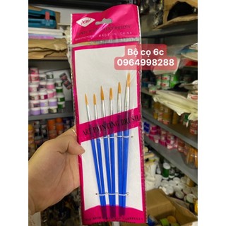 Bộ cọ vẽ 6 cây đầu nhọn