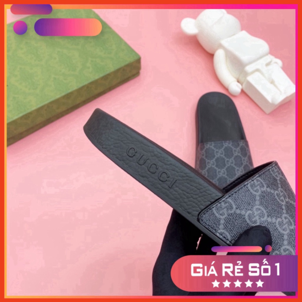 Dép nam quai da hoạ tiết vân dập nổi vàng -T030 Rẻ Nhất Shopeee Xmenshop Xmenshop3