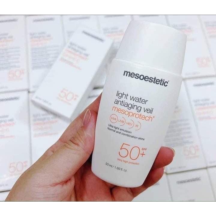 Kem chống nắng Mesoestetic Mesoprotech Light Water Antiaging Veil SPF50+