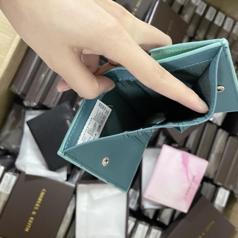 Ví Gập Ngắn Loang Màu Khoá Cài Nút Bấm Đựng Tiền + Thẻ FULLBOX  size 10