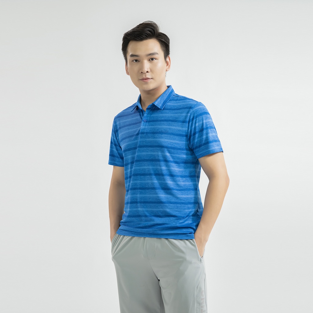Áo polo nam Aristino tag 595k cổ bẻ co giãn nhẹ from rộng vừa APS016S2
