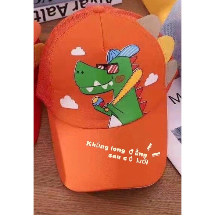 Nón lưỡi trai Khủng Long cho bé trai 2-7t. Phụ kiện cho bé trai