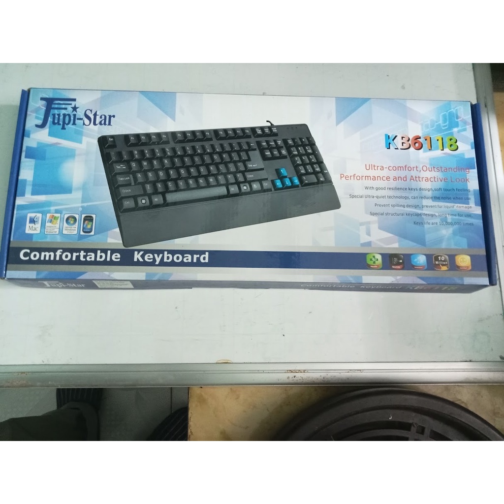 Bàn phím máy tính phím nổi Jupi-Star KB6118