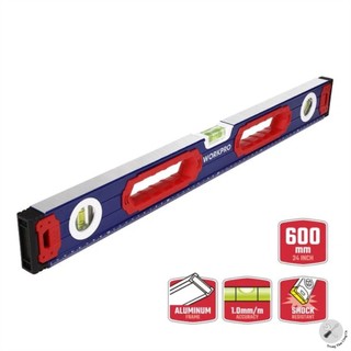 Thước thủy có từ tính 600mm Workpro WP262014 chất liệu nhôm - Hàng chính hãng