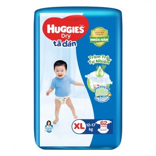 TÃ DÁN HUGGIES SIZE M76/L68/XL62 Mẫu Mới