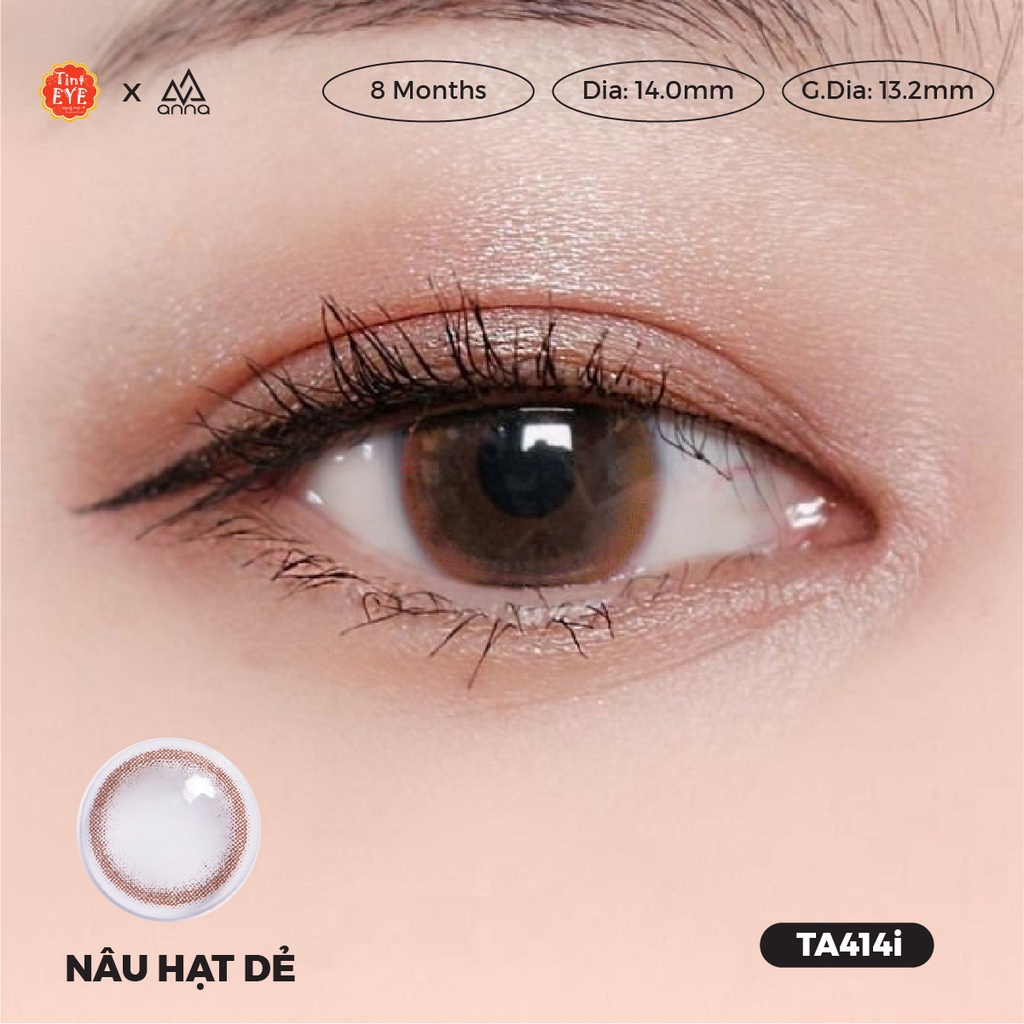 Kính áp tròng có màu 8 tháng TINTEYE CONTACT LENSES số 1 Hàn Quốc độ cận tới 5 độ (1 đôi)