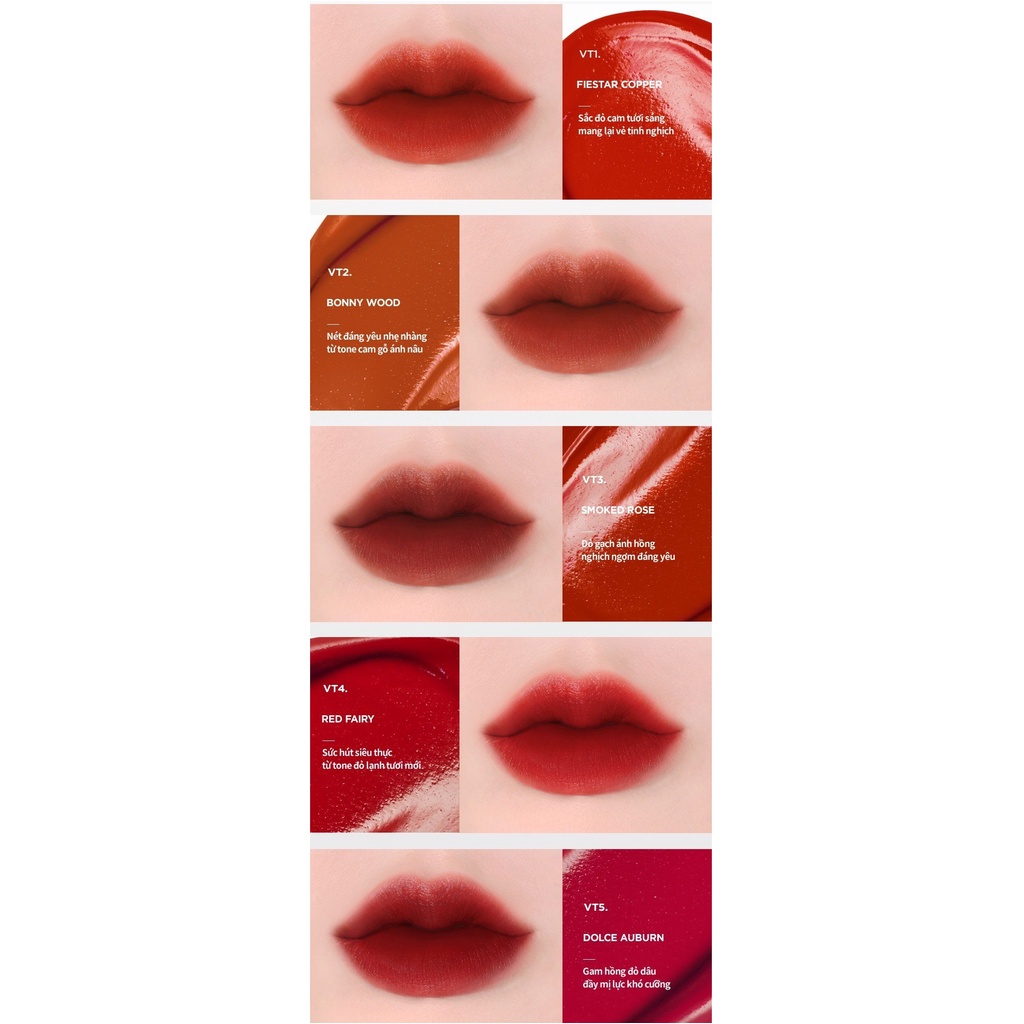 Son Kem Lì Hàn Quốc Thuần Chay, Mịn Mượt Lâu Trôi Merzy Foif Daily Velvet Tint