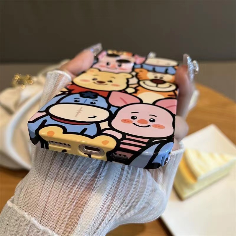 Ốp điện thoại acrylic in hoạt hình thú thích hợp cho Iphone 13promax Apple 12 11 14