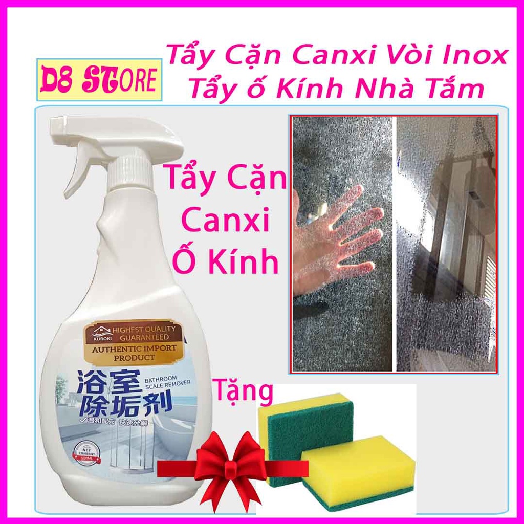 Tẩy Cặn Canxi, Tẩy Kính, Vòi Sen, Chậu Tắm, Gạch Men - Làm Sạch Cặn Canxi Bể Cá - Nước Lau Vách Kính Nhà Tắm