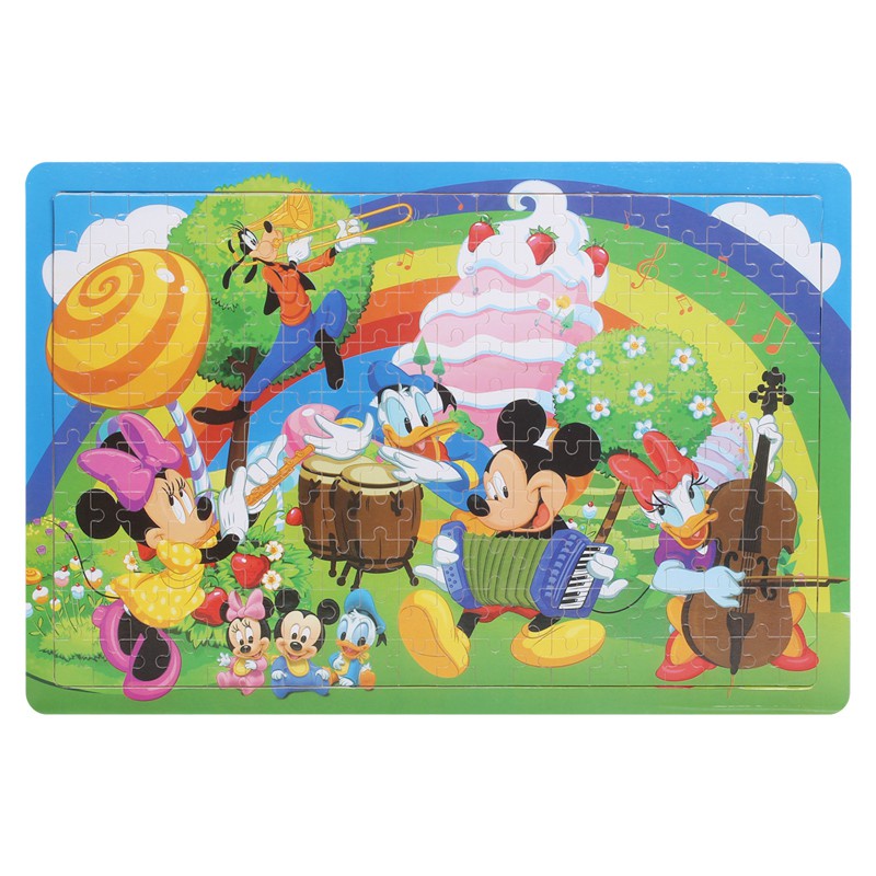 Tranh ghép hình cho bé  60 - 100 mảnh, Đồ chơi xếp hình, Tranh ghép gỗ món quà cho bé phát triển tư duy, trí tuệ