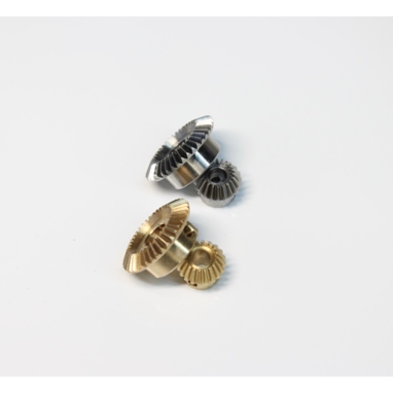 Cặp bánh răng côn 40 răng và 20 răng module 0.5mm tỉ lệ truyền 1:2