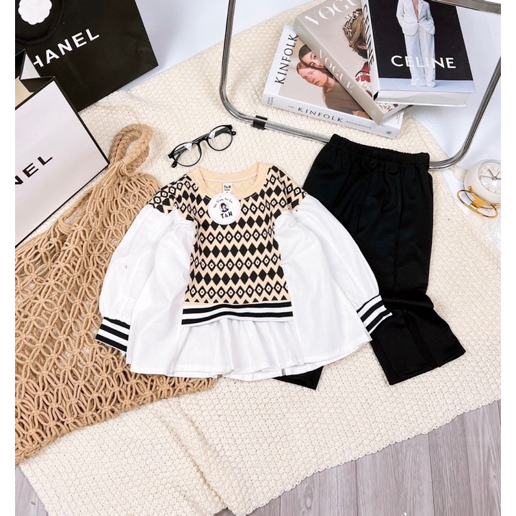 Set bộ quần áo bé gái cho bé size 7-10kg