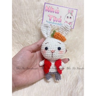 [Handmade] Móc khoá len thỏ