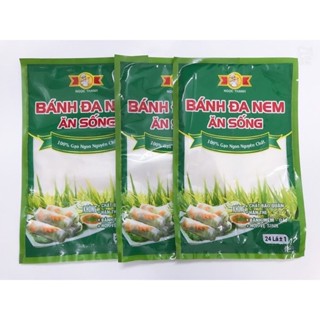  10 Gói Bánh Đa Nem Cuốn Ăn Sống Bịch 24 Lá 100% Gạo Ngon Nguyên Chất 
