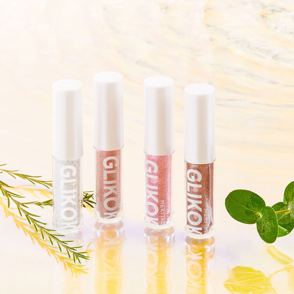 Nhũ trang điểm mắt lấp lánh dạng lỏng Glikok Liquid Eye Glitter 2g