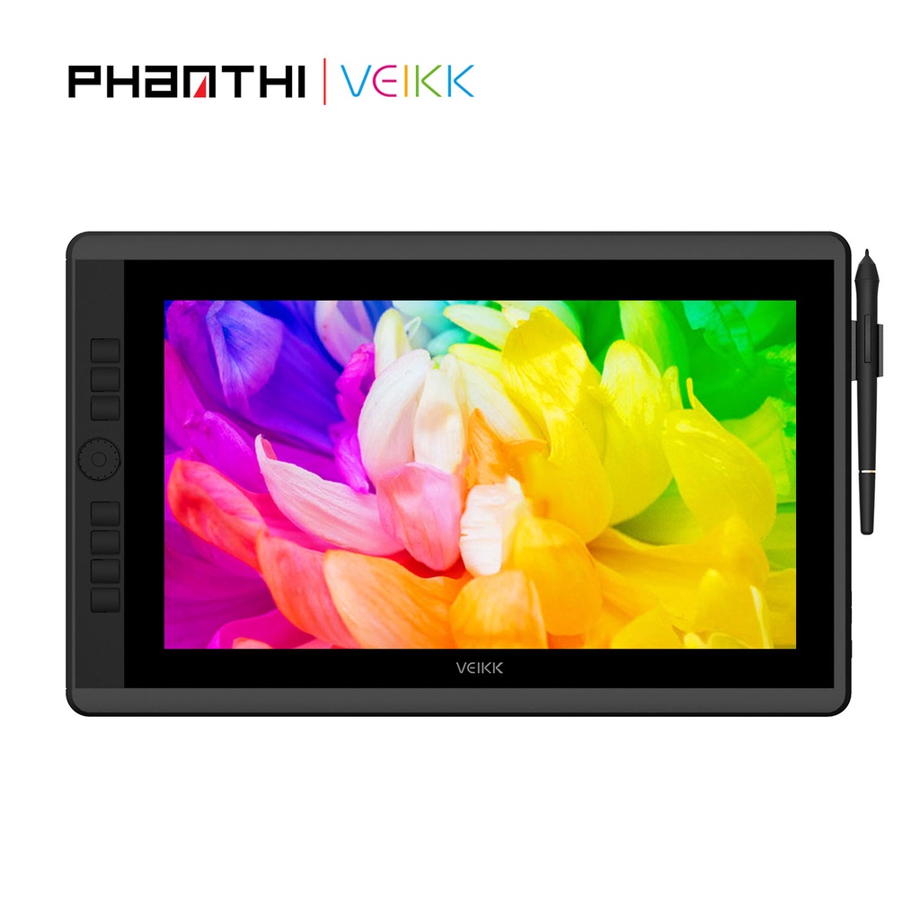 Bảng Vẽ Màn Hình VEIKK VK1560 Pro 15.6inch full HD Vòng Dial 92%NTSC