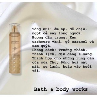 ✨ Xịt thơm Body Mist 𝐁𝐚𝐭𝐡 𝐀𝐧𝐝 𝐁𝐨𝐝𝐲 𝐖𝐨𝐫𝐤𝐬 𝐒𝐧𝐨𝐰𝐟𝐥𝐚𝐤𝐞𝐬&𝐂𝐚𝐬𝐡𝐦𝐞𝐫𝐞
