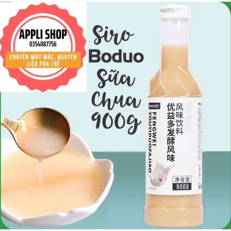 SIRO VỊ SỮA CHUA BODUO CHAI 900g