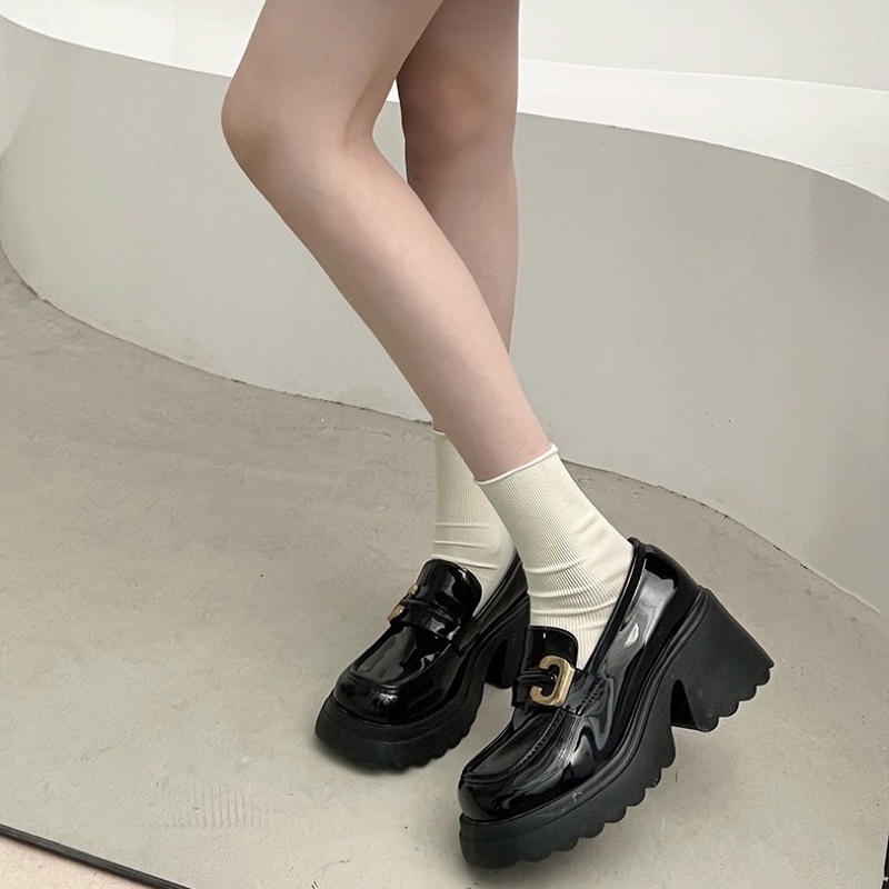 GIÀY LOAFER O11 ĐẾ CAO 7CM MÓC CÀIN