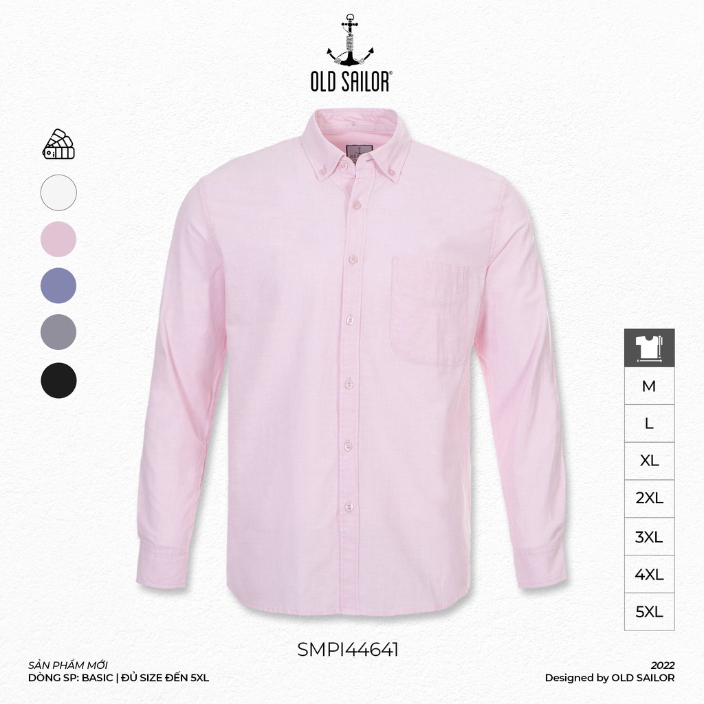 Áo Sơ Mi Nam OLD SAILOR Chất Vải Oxford Form Slìmit Chuẩn Mang Cảm Giác Dễ Chịu Thoáng Mát Có Túi Bigsize