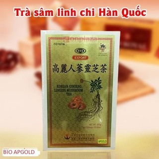 {Hàng Hot} Trà Sâm Linh Chi Hàn Quốc (Hộp gỗ 3g x 100 gói)
