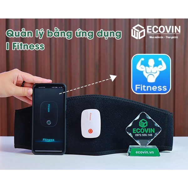 Đai Massage Giảm Mỡ Bụng Đứng, Máy Tập Cơ Bụng Đánh Tan Mỡ Fitness 1102