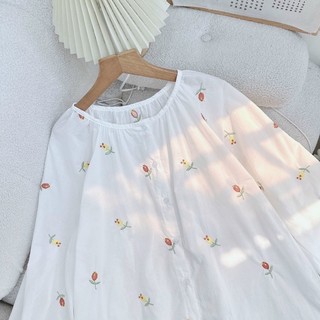 ÁO BABYDOLL THÊU HOA