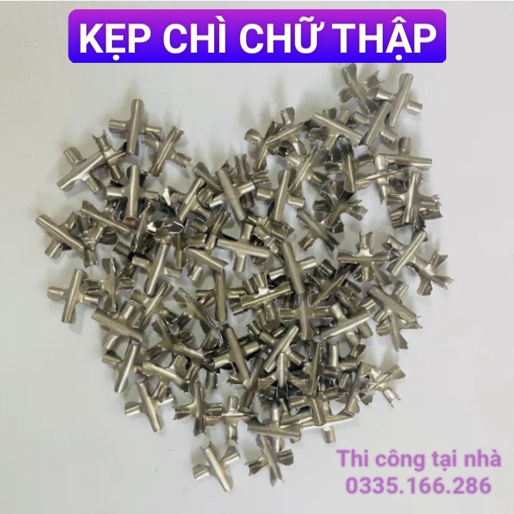 (2.5-3mm)Khóa cáp chữ thập, Kẹp chì lưới an toàn ban công, cửa sổ,thi công lắp đặt lưới an toàn ban công cầu thang